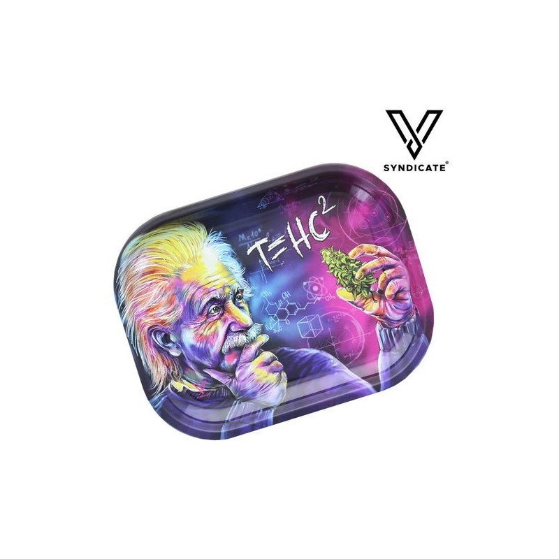 Plateau de roulage V - "Albert Einstein" - métal - 18x14 