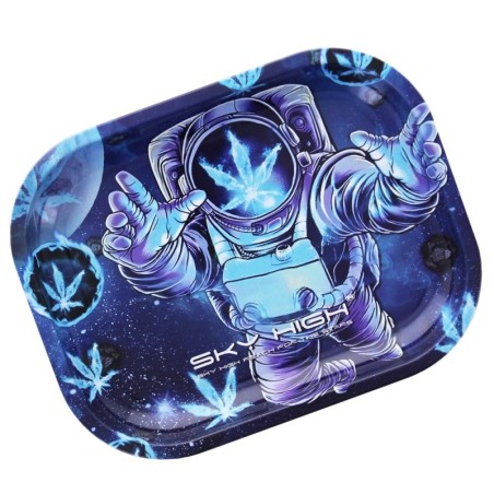 Plateau de Roulage "Sky High Blue" - métal - 18x14