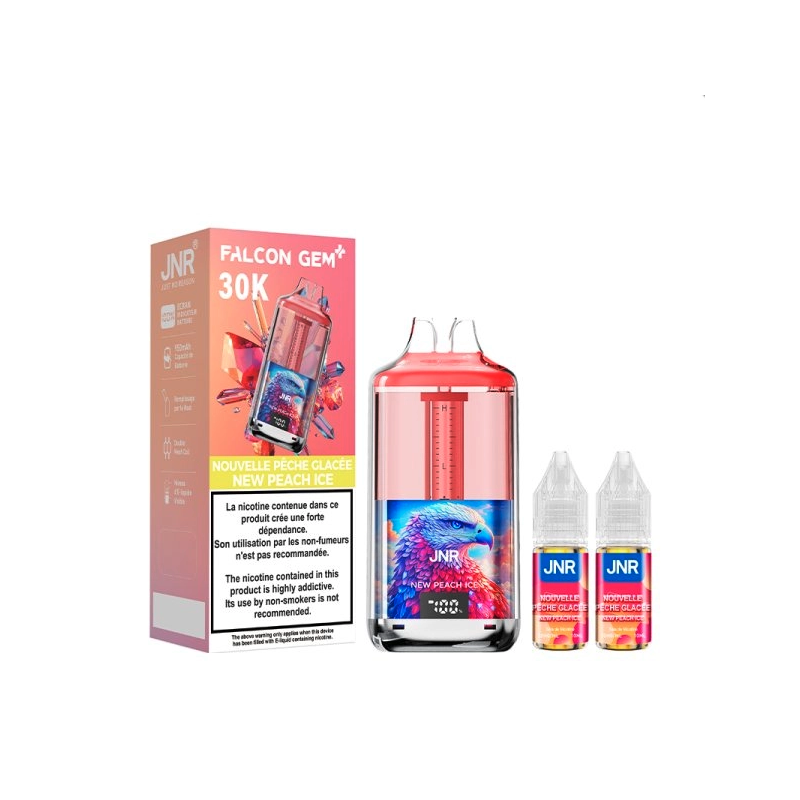 Peach Ice 30000 puff 20mg - Falcon GEM+ 