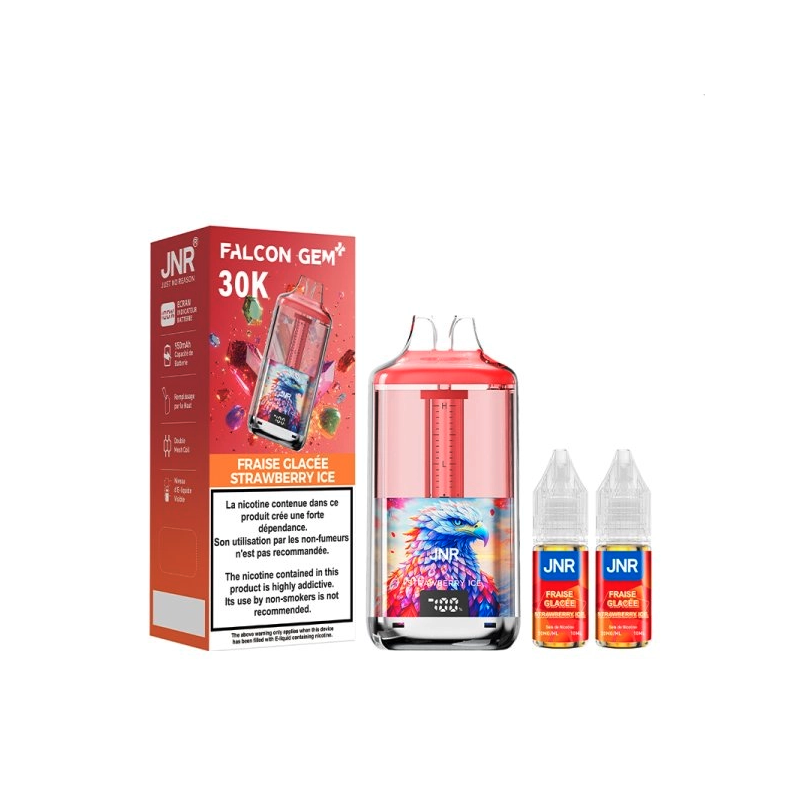 Strawberry Ice 30000 puff 20mg - Falcon GEM+ 