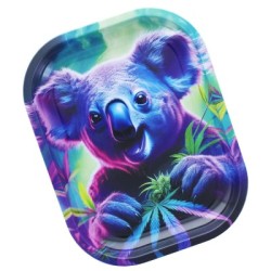 Plateau de Roulage "Crazy Koala" - métal - 18x14