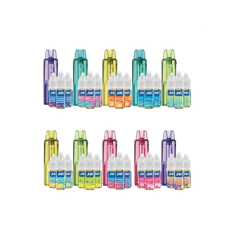 Cartouches Stellarc + 3 E-liquides 10ml 2%